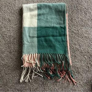 Pink and Green Scarf